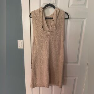 Free People Beach Knit mini dress with hood